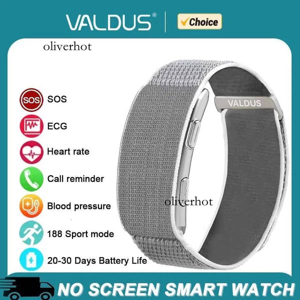 VALDUS VITRO ECG Smart Bracelet Heart Rate Blood Pressure Waterproof Long Battery Life Fitness SOS 2025 New NO Screen SmartwatchW251128