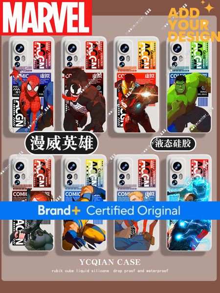 Xiaomi 15 Redmi K80 Mobile Phone Case K70Pro Suitable for 15Ultra Marvel Note14Pro Black Widow 12 Hulk 13 Captain America K60 Supreme Version 10 Solel Turbo4 82