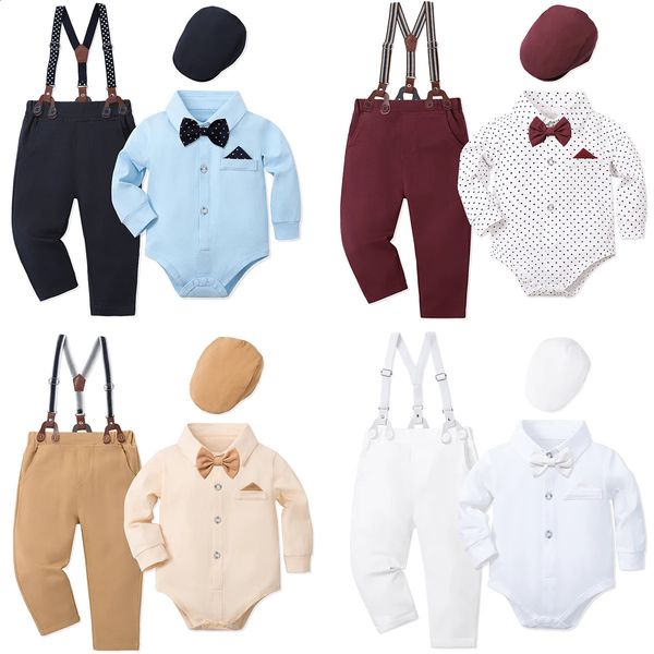 Baby Boy Clothes Christening Outfit Infant Baptism Easter Dedication White Suits Toddler Wedding Birthday Party Gift Set 260812