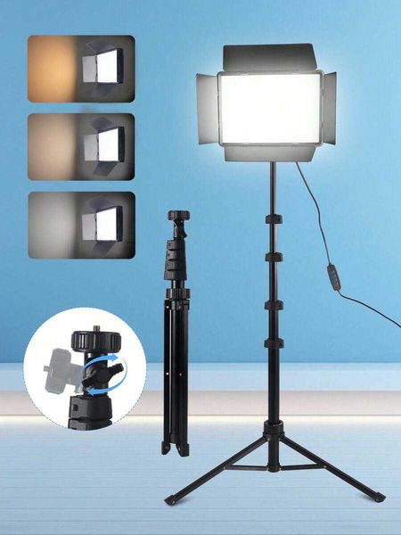 Professional LED Studio Spotlight 10 Inch Windshield Square Fill Light With Adjustable 160cm Tripod Portable Light Suitable For Photography Strea H260812