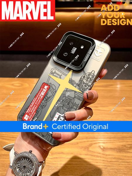 Suitable 17 Marvel Shield Gundam Phone Xiaomi 15 Pro Laser 12S Matte Hard Case, 14 New Model for Men and Women, 11 Women's Trendy Brand Personalized 13 Ultra 30