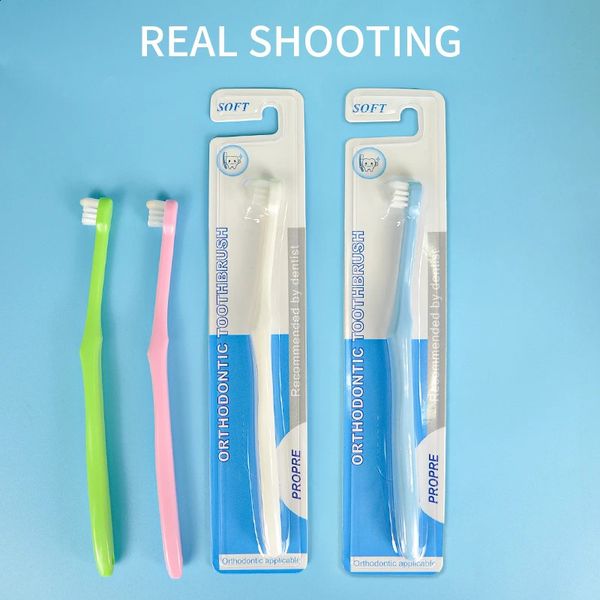 Orthodontic Toothbrush for Braces - Soft Bristles Dental Care Brush Teeth And Gum Health 260814