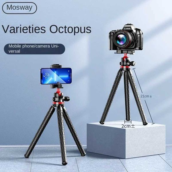 2025 new FANGTUOSI ible Octopus Tripod for Phone Camera DSLR 2in1 Design Tripod With Phone Holder Side Cold Shoe 1/4'' Screw J260814