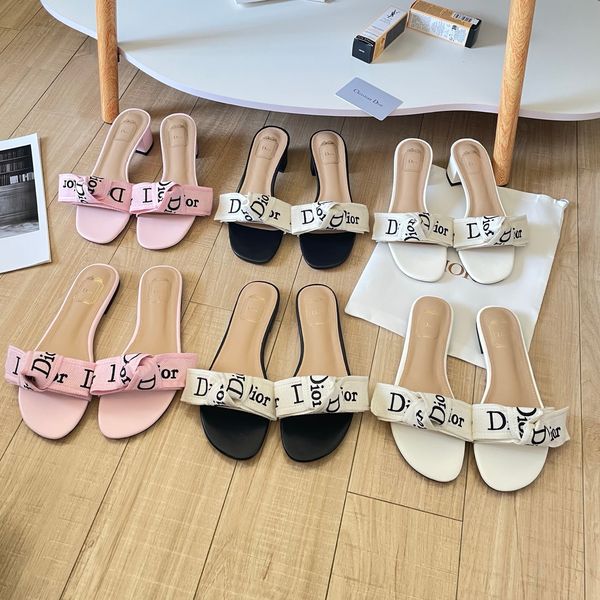 Luxurious High-Heeled Women's Slippers