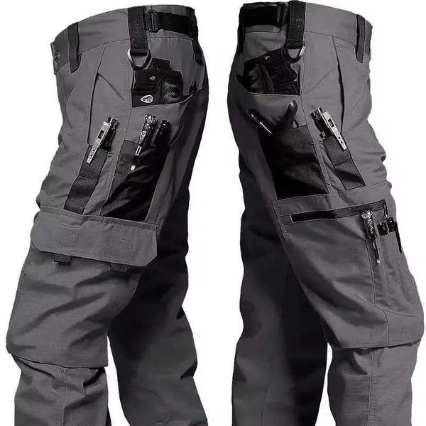 Men's Tactical Pants Outdoor Work Casual Cargo Trousers Waterproof Multi-pocket Wear-Resistant Outdoor Training Trousers Z260801