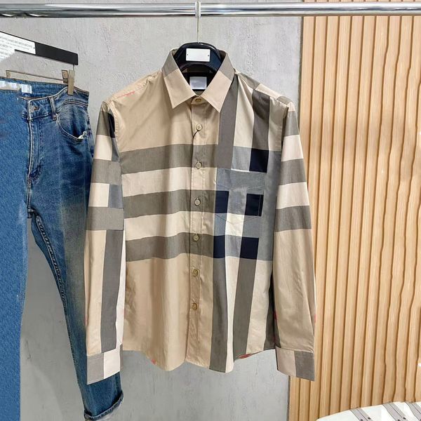 Elevate Your Style: Trendy Designer Men's Long Sleeve Button-Up Shirts