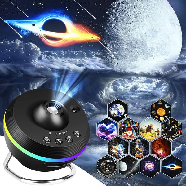 Star Projector 13 in 1 Galaxy Night Light Lamps 360° Rotate 4K Ultra HD Starry Sky For Room Decoration Lamp 260818