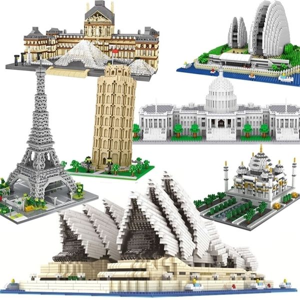 Build Block Set Building Blocks Mini: Architectural Wonders Set, Miniature Landmark Construction Toy For brick Creative Mind