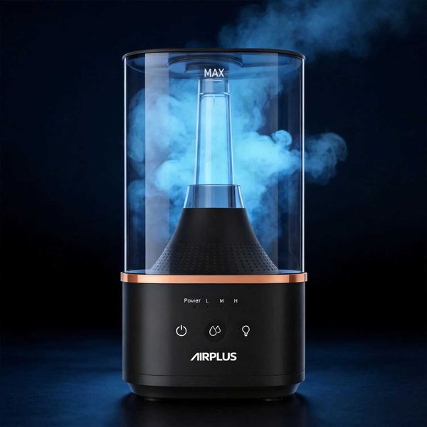 AIRPLUS 4L Cool Mist Humidifier Top Refilling Bedroom Home Large Capacity Water Tank Lasting Up To 60 Hours S260818HZ83