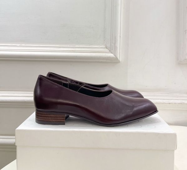 Designer Womens Dress Shoes Luxury Women Cow Leather Suede Flats Pointed Toe Genuine Leather Slip-on Designer Flats Shoes With Box