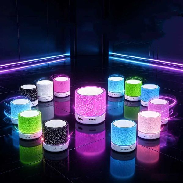 Mini Speaker Wireless Loudspeaker Led Sd Card Usb Subwoofer Portable Mp3 Music Sound Column For Pc MobileT260821