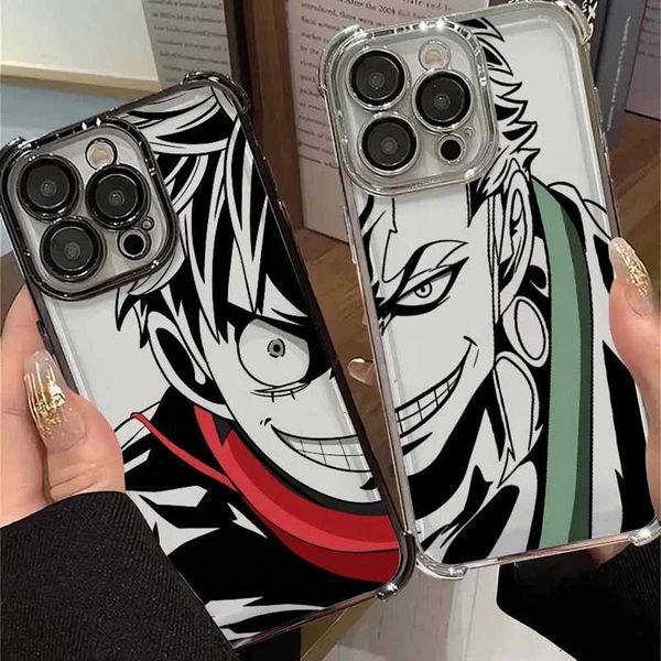 Piece One Luffy For 17 AIR 16E 16 15 14 13 12 11 XS Pro Max mini Plus Plating Anti-Fall Cool Phone Case S260820SECX