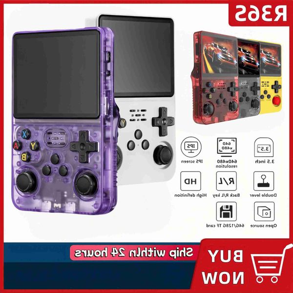 R36S Retro Handheld Video Game Console 3.5 Inch IPS Screen 128GB Preloaded Games Portable Pocket Player Linux System S26082107V7