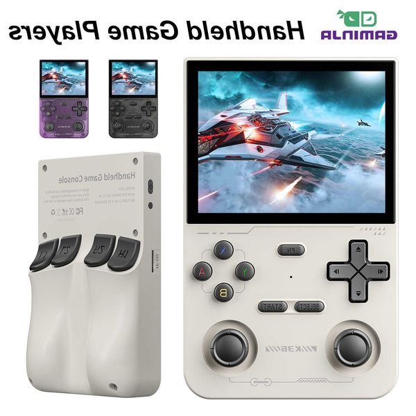 Open GAMINJA Source K36 Retro Handheld Video Game Console 16000 Games Emulator for PS1/PSP/DC/N64/SS 500nit 3.5 Inch IPS Screen S260821KF9G