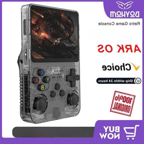 R36S BOYHOM Retro Handheld Game Console Linux System 3.5 Inch IPS Portable Pocket Player 64GB Video Gaming Kids Gifts S260821F7D6
