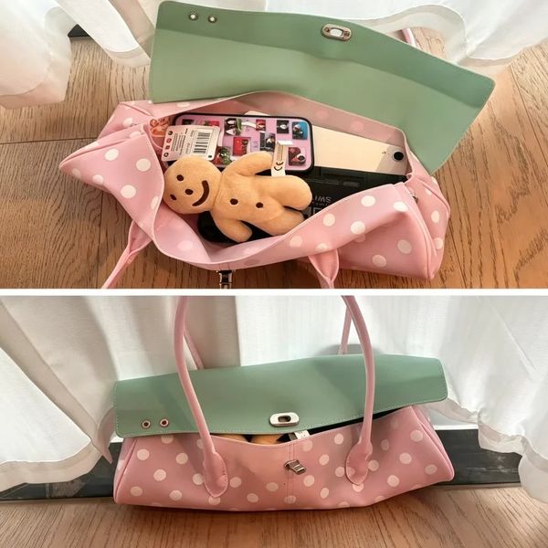 Summer Strawberry Bright Pvc Jelly Shoulder Bag Waterproof Zipper Large Capacity Handbag Casual Swimming Vacation Beach Bag 260821