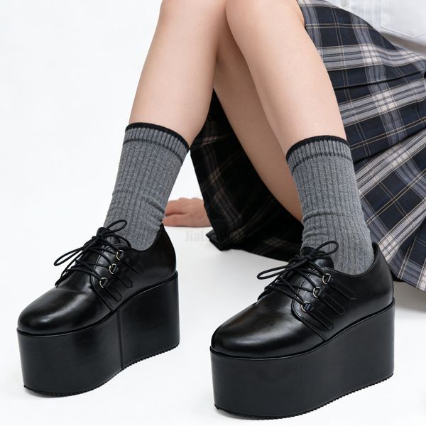 10CM High Heels 70s Glam Rock Punk Platform Costume Gothic Cosplay JK Shoes