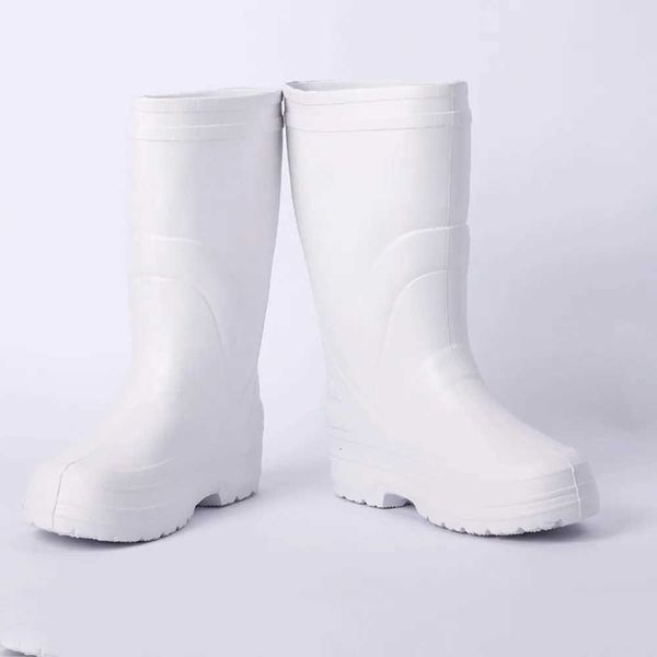 Step Up in Style: Men's Premium White Rain and Work Boots