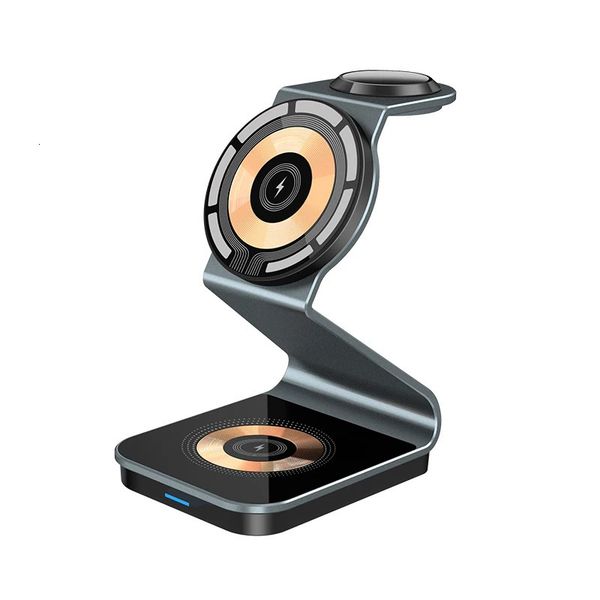 Magnetic Wireless Charger 3 in 1 Mobile Phone Holder Fast Charging Station for iPhone 17 16 15 14 13 12 1-10 260818