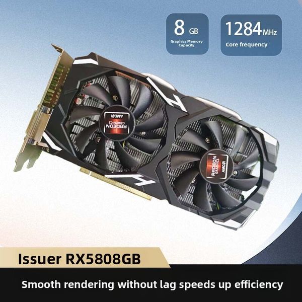 Rx580 8Gb 2048Sp High-Definition Gaming Graphics Card Desktops, Ideal Pubg, High-Performance For E-Commerce