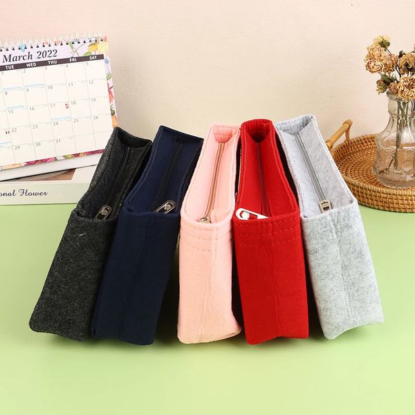Felt Insert Bag Fits For Cosmetic Bags Handbag Liner Bag Felt Cloth Makeup Bag Support Travel Portable Insert Purse Organizer 260825