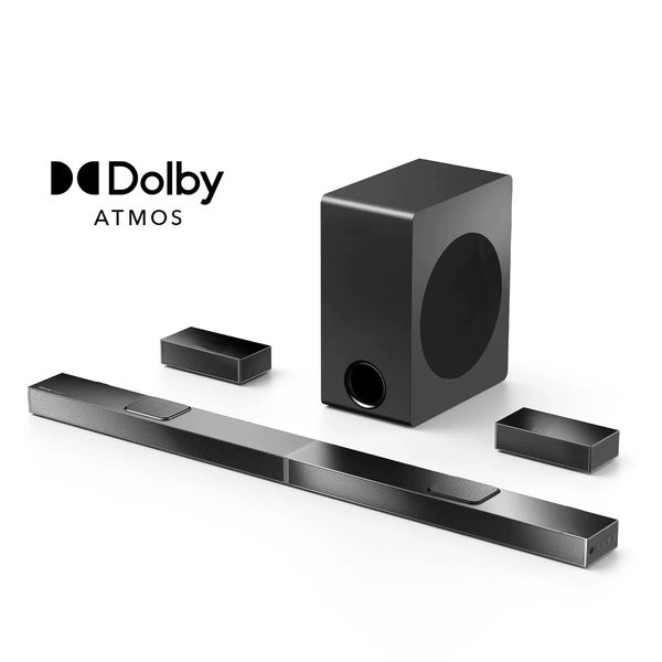 520W 5.1.2 Soundbar with Atmos for Smart TV,4K HDR Pass-through,Home Theater Wireless Bluetooth Speakers