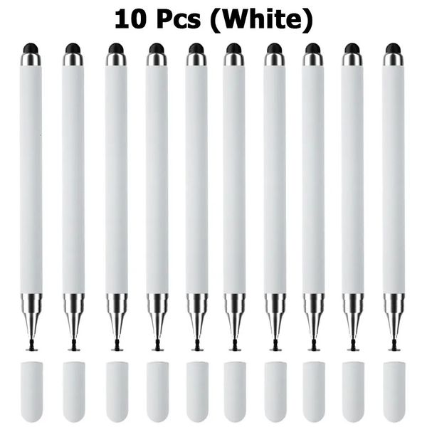 10Pcs Stylus Pen Universal 2 in 1 Drawing Screen Tablet Pen for IPhone IPad Capacitive Touch Pencil for Android Phone 260825