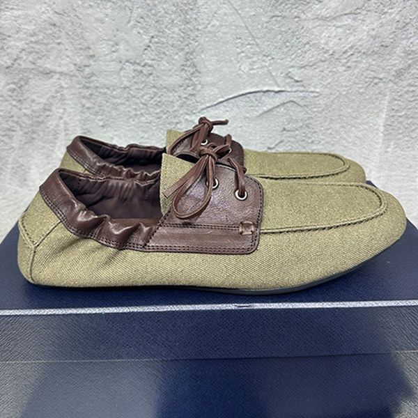 Step Up Your Style with Contemporary Canvas Leather Boat Shoes