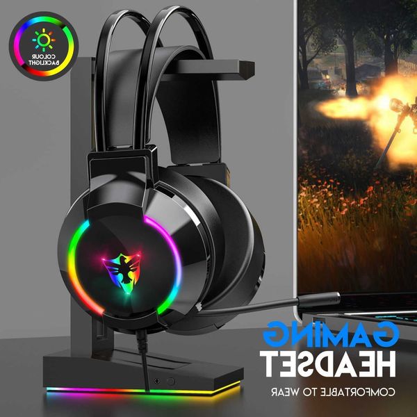 Neutral LGOODVIN G606 Head Mounted Esports Gaming Headset 7.1 Channel Noise Reduction Headphone For PUBG Positioning Crossborder S260827SYSJ