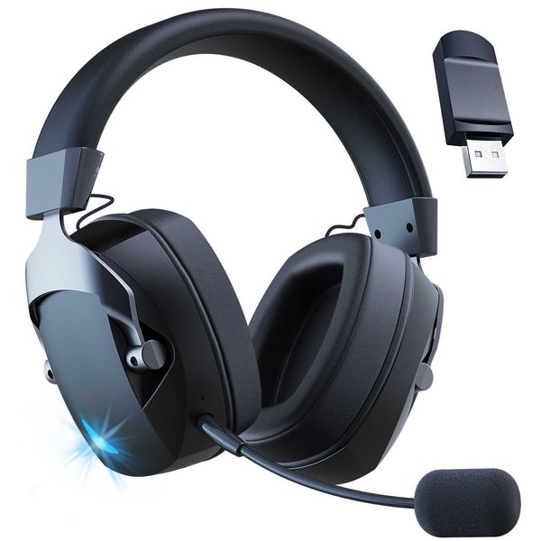 2.4GHz Acinaci Wireless Gaming Headset for PS5 PS4 Gamers PC Nintendo Switch Bluetooth Gaming Headphones and Microphone S260827Q1QS