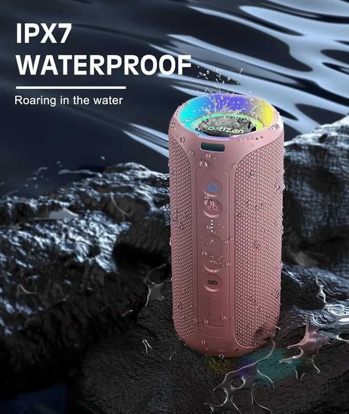 X8 Pro Waterproof Portable Bluetooth Speaker RGB Lights Premium Sound Quality T260827