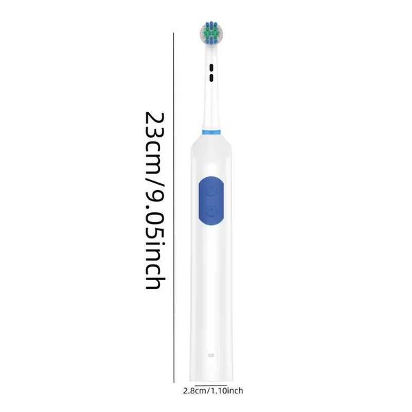 5 Nwe Rotating Electric Toothbrush Modes USB Rechargeable Rotary Electric Toothbrush with Timer Travel Case and 4 Brush Heads M260827