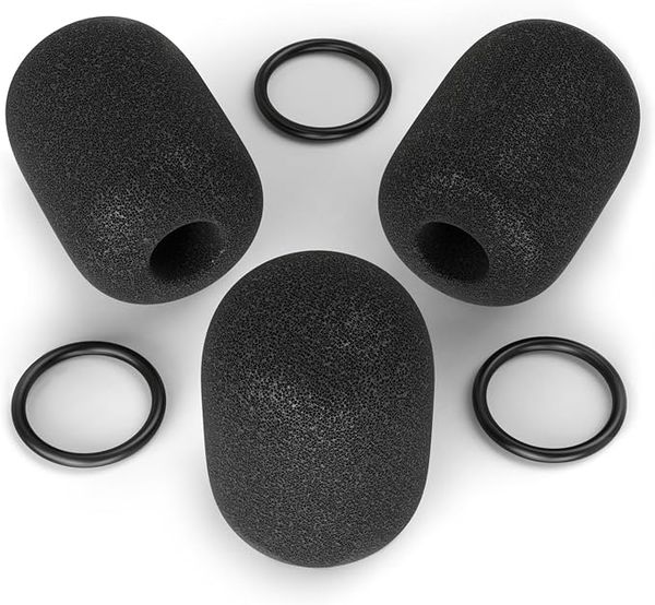 for Bose A20 Mic Cover, Aviation Headset Replacement Windscreen A30 Microphone Spongue Pop Filter, 3 PCS Black Foam