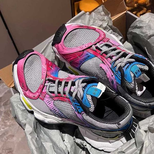 Stapler New Model Wasteland Style Sneakers Height Increasing Men and Women Thick Sole Couple Casual Dad Sneakers