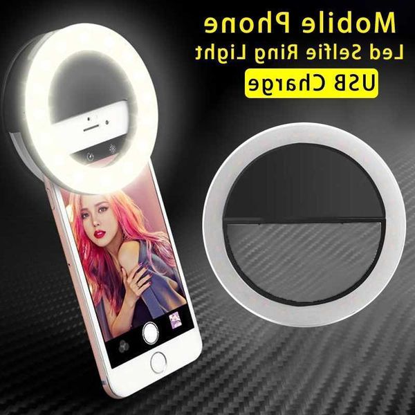 Light Ring USB Charging LED Phone Selfie Light Mini Circular Fill Light Clip With iPhone Mobile Phone Fill Light D260831