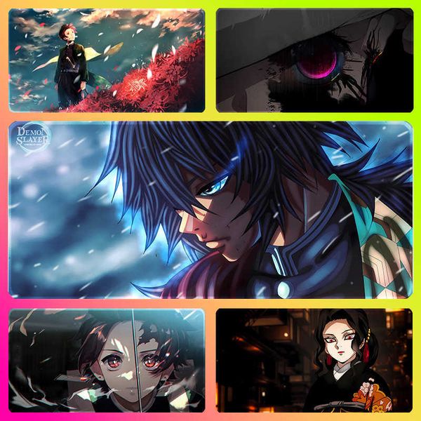 Demon Slayer anime character mix-and-match extra-large stitched edge mouse and keyboard pad thickened and non-slip for study and office desk use Q260831