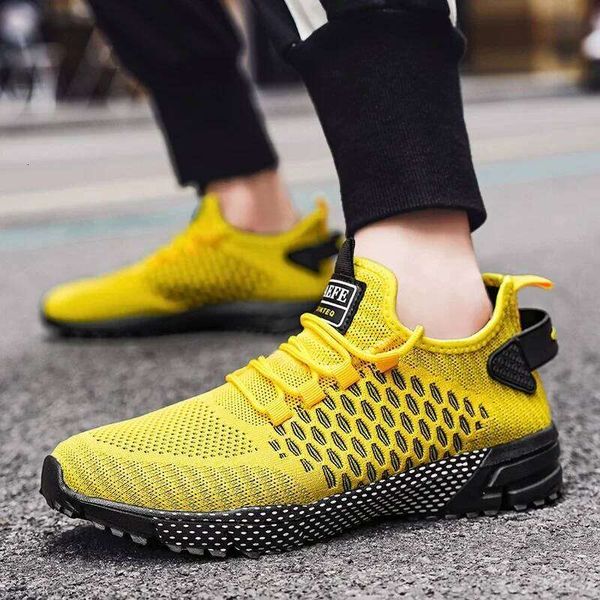 YRZL Men's Running Lightweight Breathable Mesh Sneakers Non Slip Comfortable Outdoor Sports Casual Shoes for Men Lace Up
