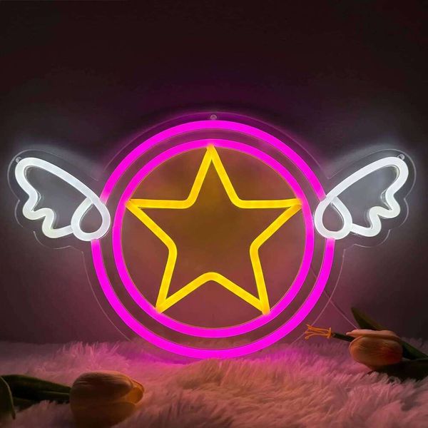 Magic Moon Sign LED Neon Light Signs Wall Decor USB Powered for Bedroom Game Room Bar Man Cave Christmas Birthday Party 26H0302