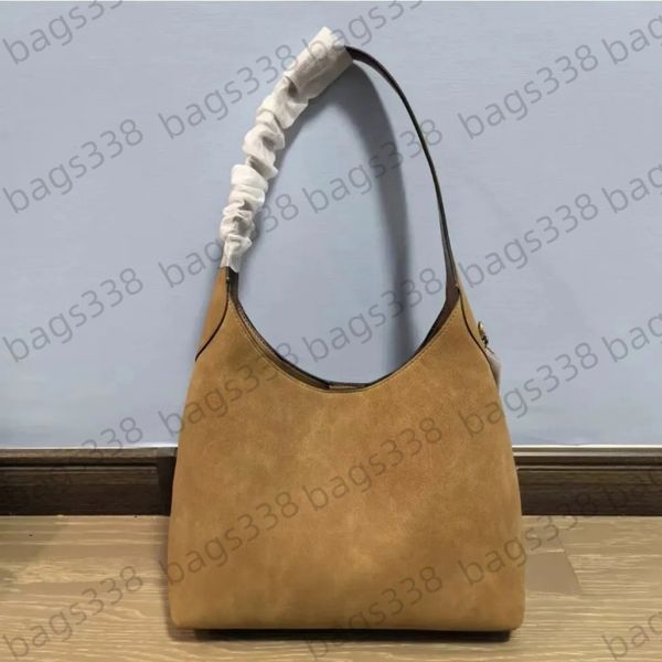 

Top quality brooklyn bag 28 designer yn tote bags single shoulder 39 single capacity large minimalist luxury suede women genuine leather handbag high 23 men style, Black