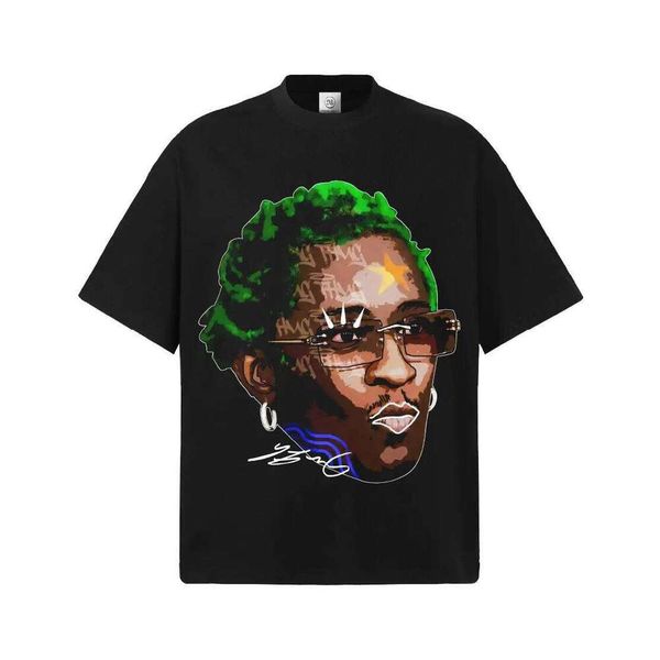 Young Thug Graphic T-Shirt Unisex Oversized Hip Hop Rapper Casual Cotton Short Sleeve Modern Streetwear Fashion For Youth H260228