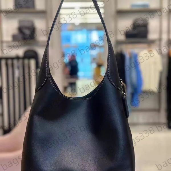 

Top quality brooklyn bag 28 designer YN tote bags single shoulder 39 classic single capacity minimalist suede women genuine leather luxury underarm 23 style fashion, Black