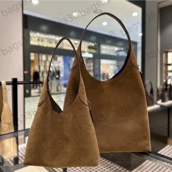 

Top quality brooklyn bag 28 designer YN tote bags single shoulder 39 classic single capacity minimalist suede women genuine leather luxury underarm 23 style men, Black