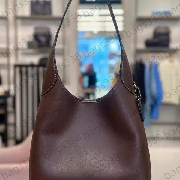 

Top quality brooklyn bag 28 designer YN tote bags single shoulder 39 fashion style single capacity minimalist suede women genuine leather luxury underarm 23 high, Black