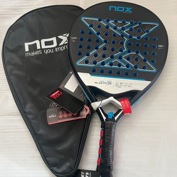 

NOX TL10 padel racket 2025 Quantum 12K Upgrade HR3 color EVA core EOS Flap side hole aerodynamics, extended grip, deformation resistance, strong rotation