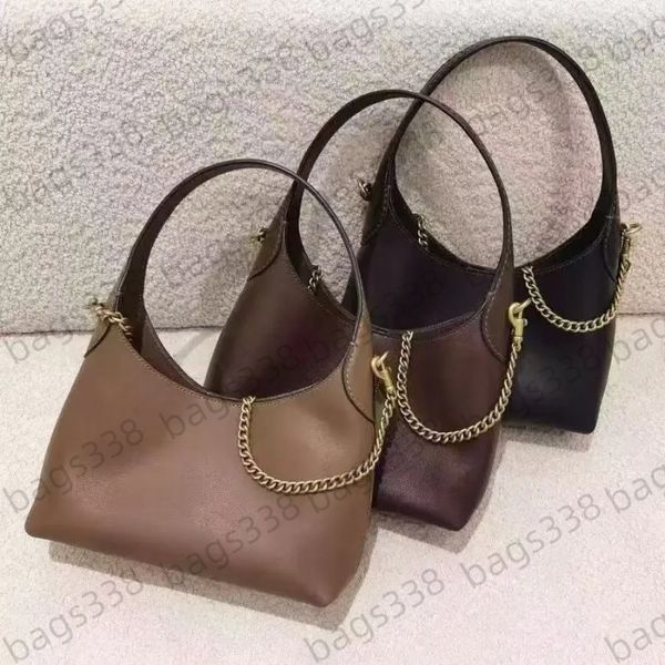 

Top quality brooklyn bag 28 designer yn tote bags single shoulder 39cm classic single capacity minimalist suede women genuine leather handbag luxury underarm 23cm, A1#28cm