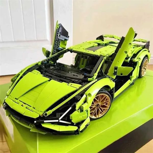Build Block brick Set 3696-Piece Lamborghini Building Blocks Compatible With 42115 Sports Car Model - Boys Construction Toy Gift Toy