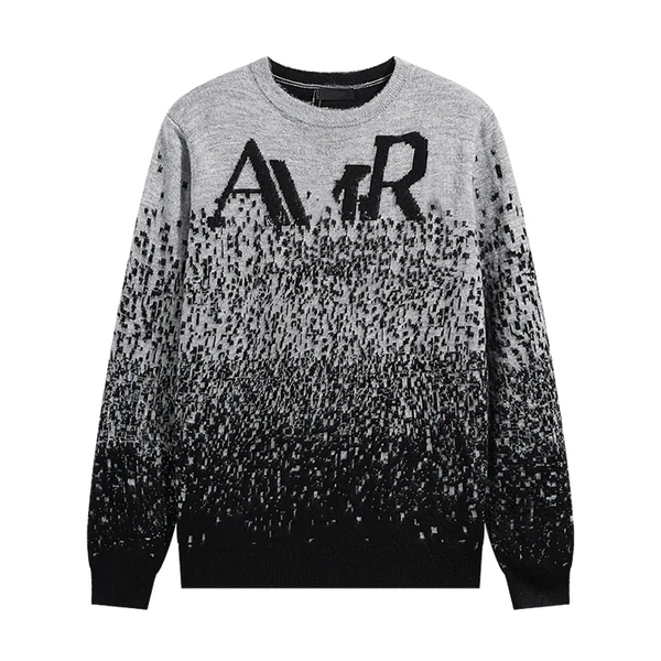 

Men's Sweaters Cross-border beauty tide new embroidery jacquard letters high street trend loose casual men's and women's knitted sweaters ins, A2