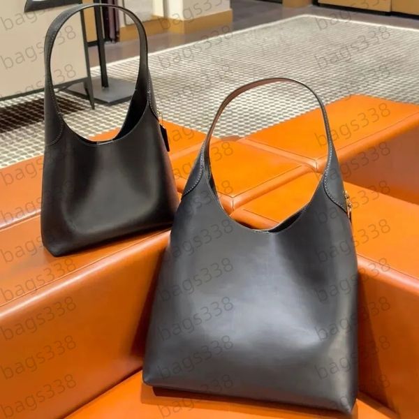 

Designer Brooklyn bag 28 single shoulder YN tote bags 39 quality single capacity minimalist luxury suede women genuine 23 fashion leather handbag underarm classic, Black