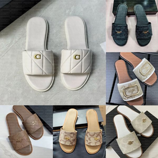 

slippers Designer slides Summer Outdoor Women Shoes Famous Designer Female Heels Sandals Fashion Slipper for Lady travel essentials, C5