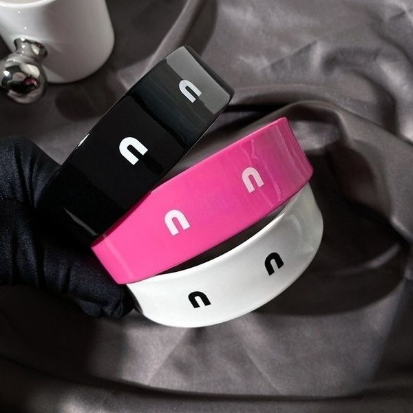 

Luxury Acetate Headband Designer Retro Tortoiseshell Headband Elegant Hair Accessories for Women Solid Color Headwear Classic Headband Street Style High Quality